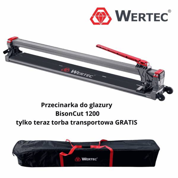 Przecinarka do cięcia glazury BisonCut 1200mm + torba WERTEC