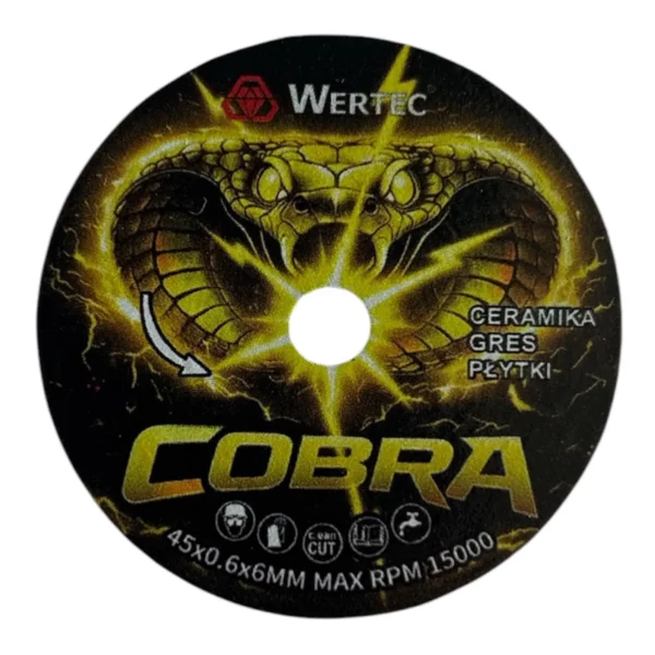 Tarcza diamentowa 45x0,6x6mm COBRA45 WERTEC NANOCUT45