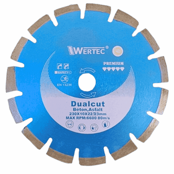Tarcza diamentowa 230x10x23,22 DUALCUT  ASFALT-BET
