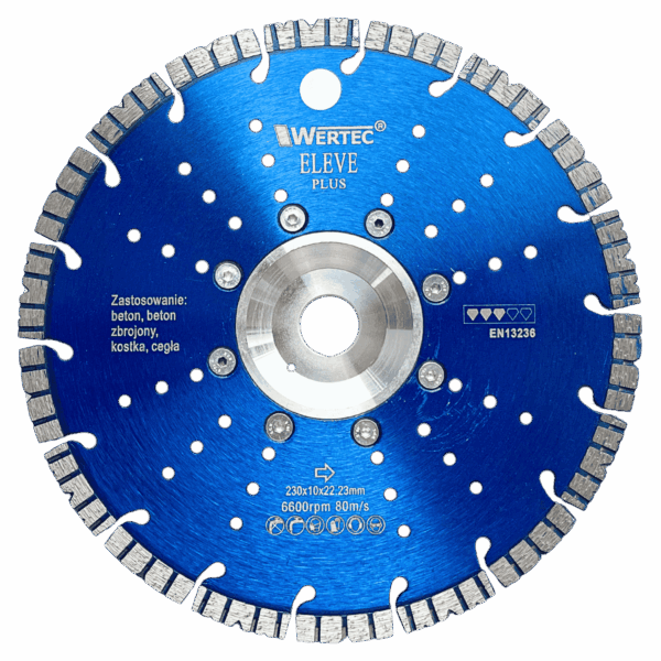 Tarcza Diamentowa z flanszą 230x10x22,23mm ELEVEN
