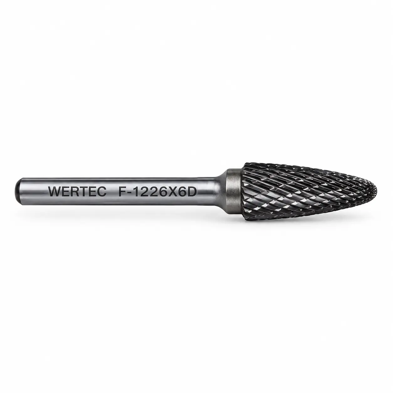 Pilnik obrotowy ostrołukowy zaokrąglony TYP F 12x25x65x6mm - F1225X6D