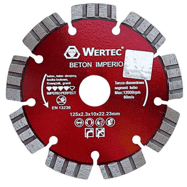 Tarcza Diamentowa IMPERIO 125x22,23x10mm - IMPERIO