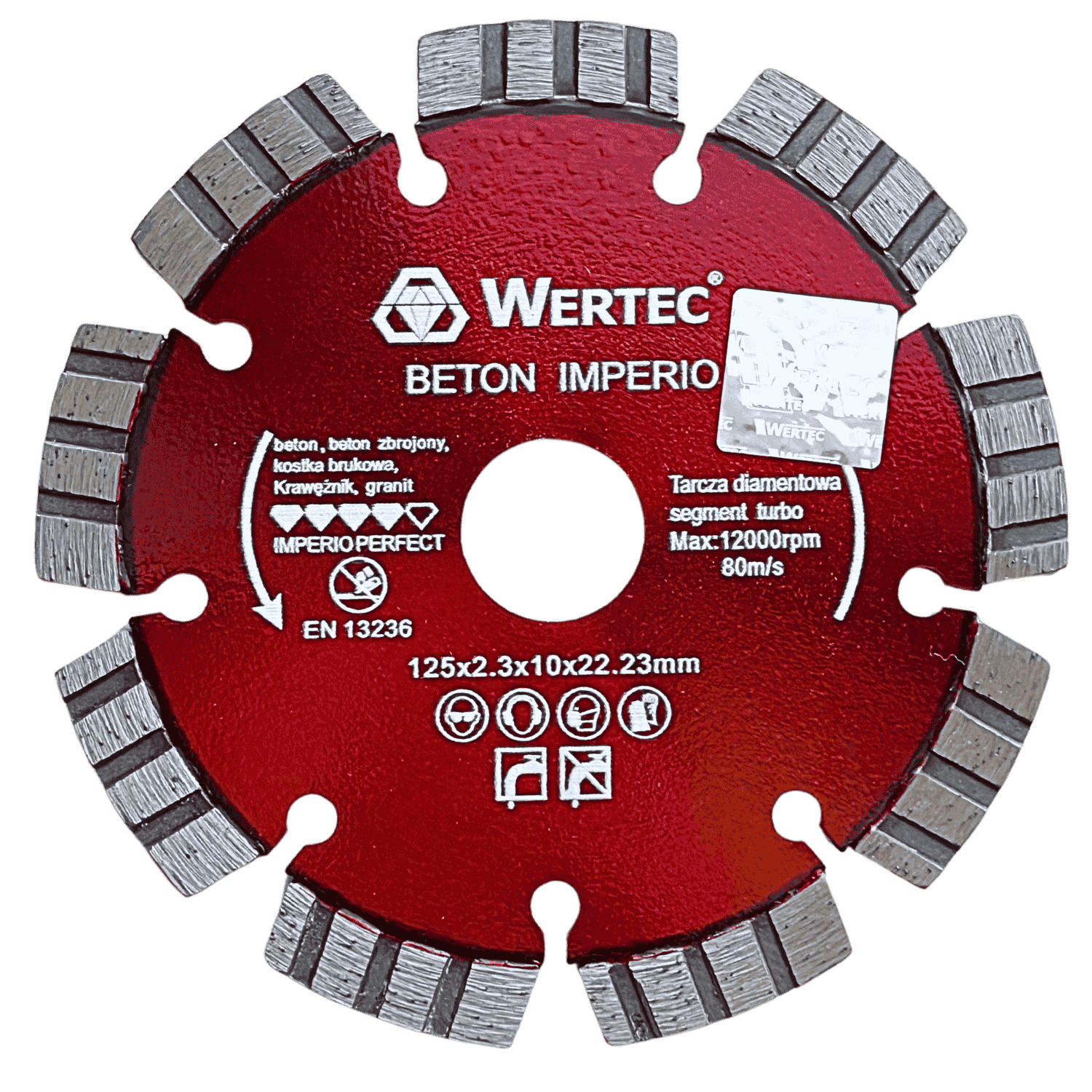 Tarcza Diamentowa IMPERIO 125x22,23x10mm - IMPERIO