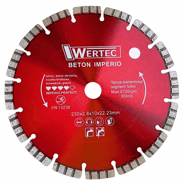 Tarcza Diamentowa IMPERIO 230x22,23x10mm - IMPERIO