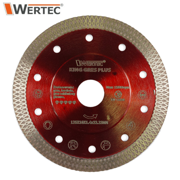 Tarcza Diamentowa KING GRES PLUS 125x22,23x10mm - KG125PLUS