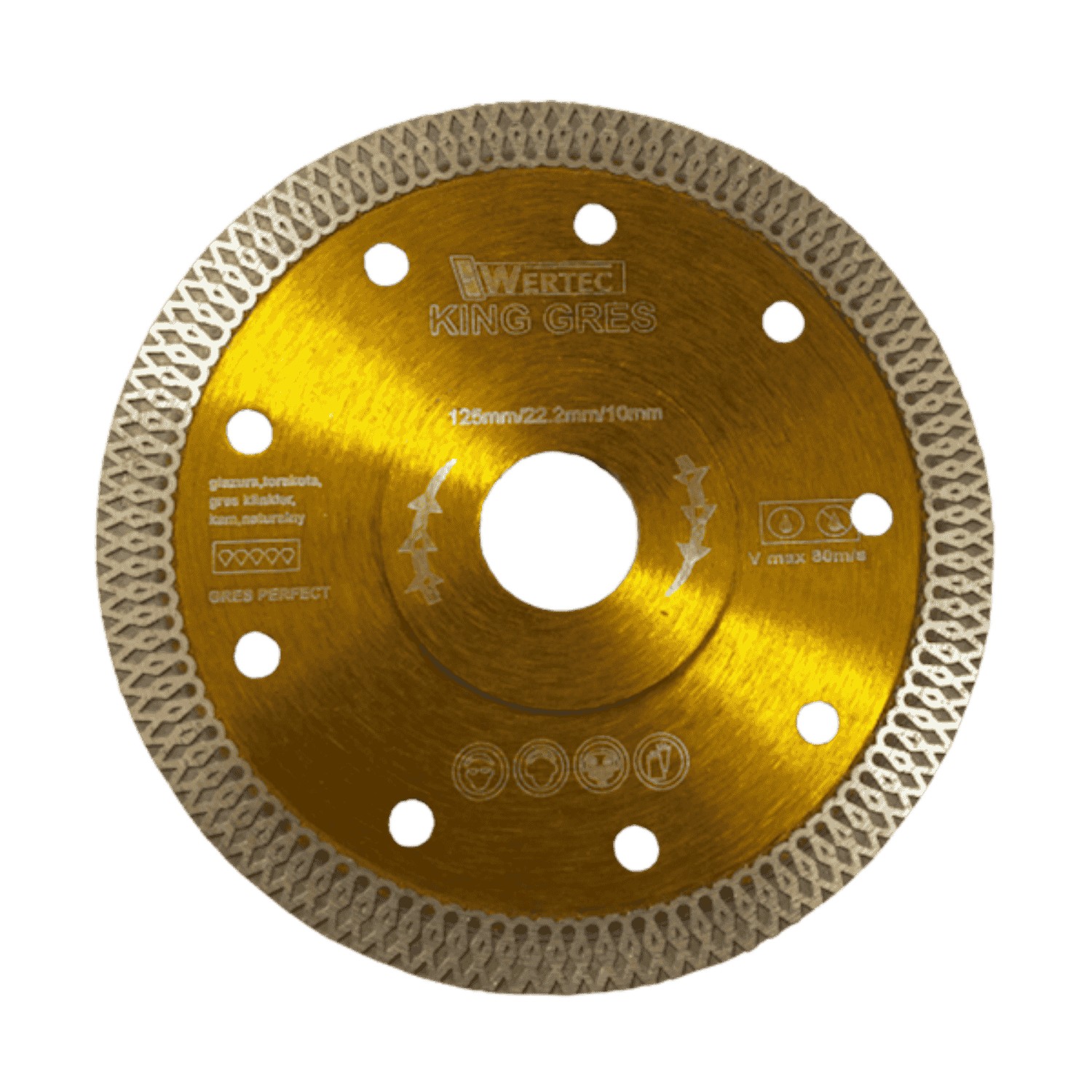 Tarcza Diamentowa KING GRES 125x22,23x10mm - KINGGRES125 - obrazek 2