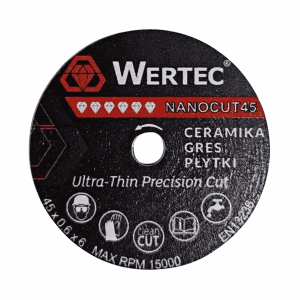 Wertec Tarcza diamentowa 45x0,6x6mm NanoCUT WERTEC
