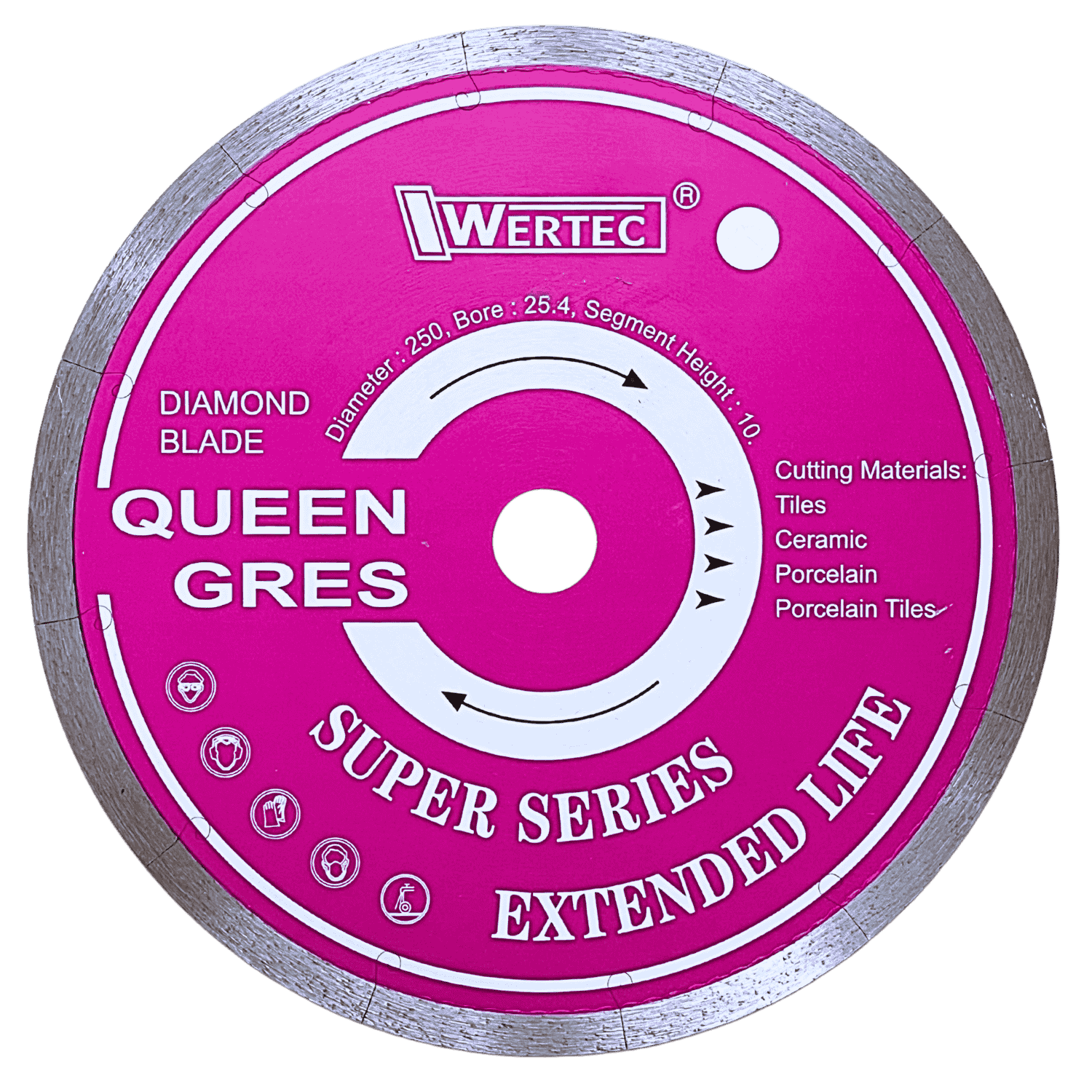Tarcza diamentowa QUEEN GRES 250x2.0x10x25.4mm - Q