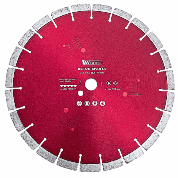 Tarcza diamentowa SPARTA 350x25,4x15mm - SPARTA350