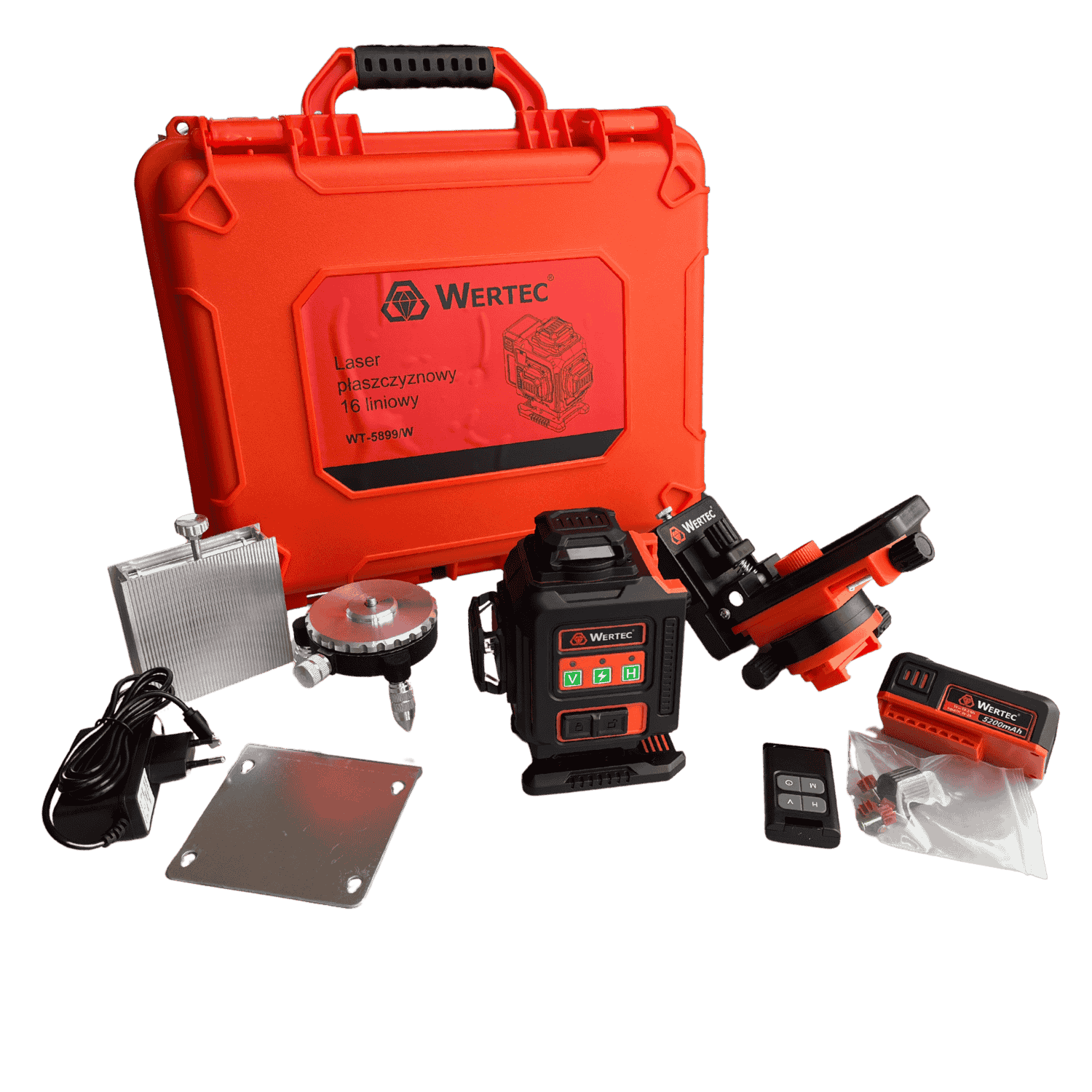 Laser poziomujący 16-liniowy zielony WT-5899