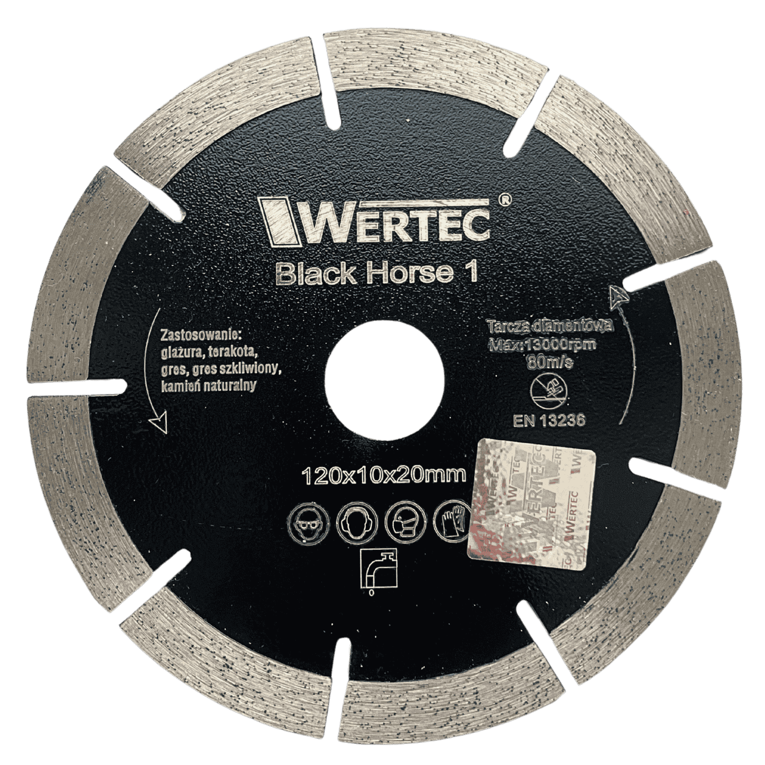 Tarcza diamentowa Black Horse 1 120x20mm WERTEC -