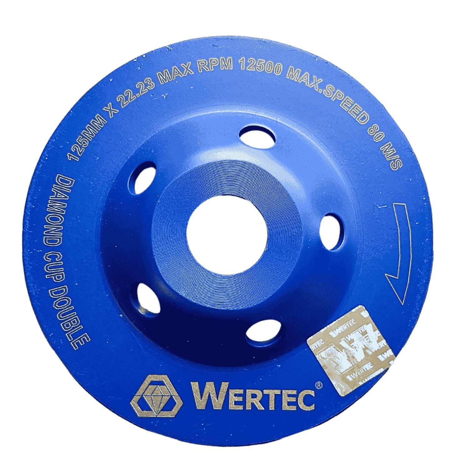 Tarcza Diamentowa do szlif.125x22,23 DOUBLE WERTEC - obrazek 2