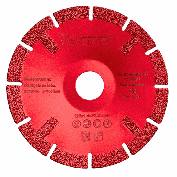 Tarcza diamentowa do cięcia po łuku 125x1,4mm - WT