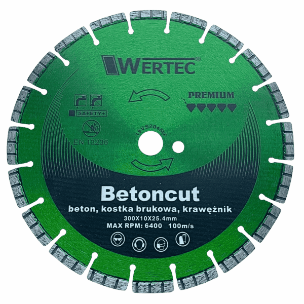 Tarcza Diamentowa 300x10x25,4 segment T GREEN WERT