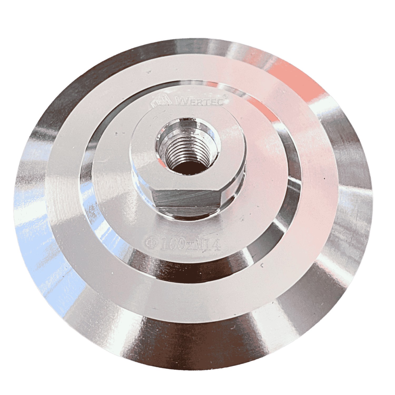 Aluminiowy dysk szlifierski na rzep M14 100mm - WT - obrazek 2