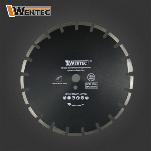 TARCZA DIAMENTOWA  350 MM DO ASFALT LASER WERTEC -