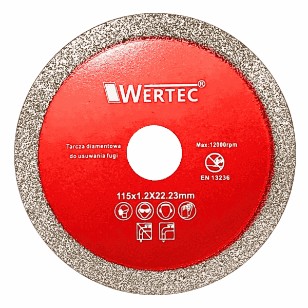 Tarcza do usuwania fugi 115x1,2mm RED - WTDCF1151,