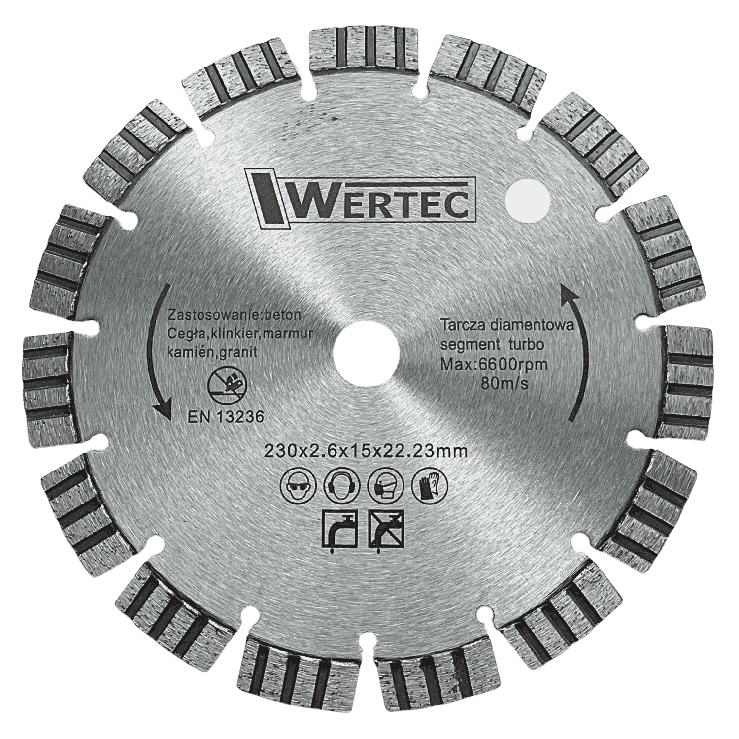 Tarcza Diamentowa 230X15MM LASER WERTEC - WTDLS230