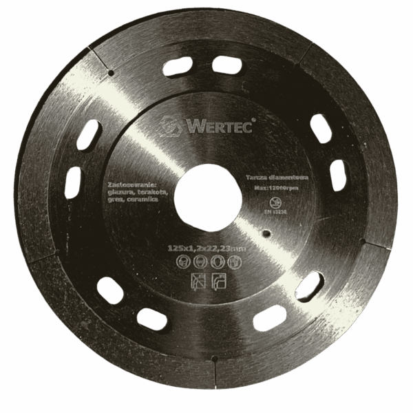 Tarcza diamentowa ciagła 125x22,23x1,2mm MasterCut WERTEC - WTDCA125