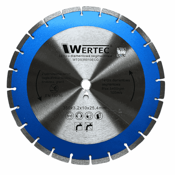 Tarcza diam 350x25,4x10mm ECO WERTEC - WTDS35010EC