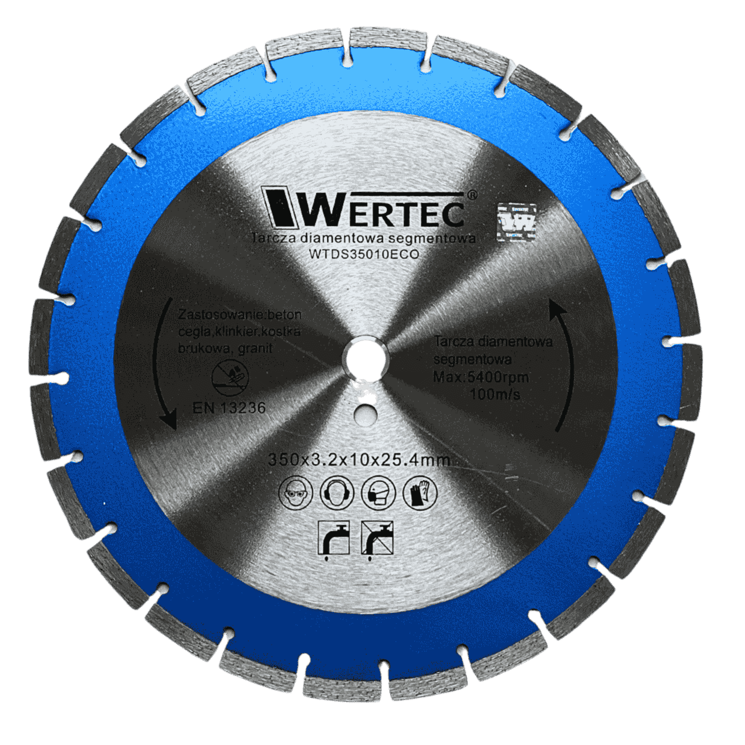 Tarcza diam 350x25,4x10mm ECO WERTEC - WTDS35010EC