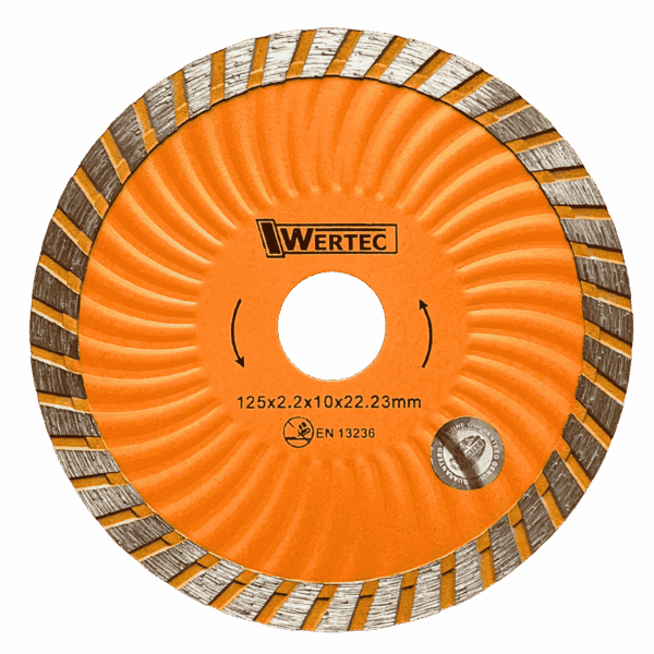 TARCZA DIAMENTOWA SUPER TURBO 125 MM WERTEC - WTDS