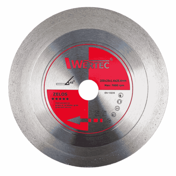 Tarcza diamentowa 200x25,4x1,4x25mm ZELOS - ZELOS2