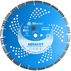 Tarcza diamentowa do świeżego betonu ABRACUT 350x12x25,4 WERTEC