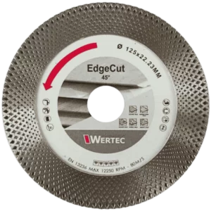 Tarcza diamentowa do cięcia pod kątem 45° EDGECUT 125 x 22,23 mm WERTEC