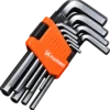 Komplet kluczy imbusowych 9szt krótkie HARDEN