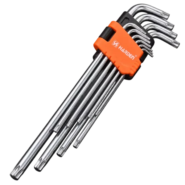 Komplet kluczy Torx 9szt długie HARDEN