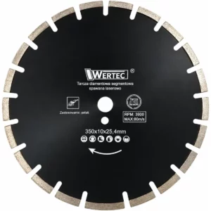 Tarcza diamentowa 350 mm do asfalt Laser WERTEC
